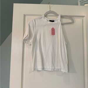 Chic White Cutout Top